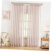 Pink Bailey Pinch Pleated Light Filtering Curtains 90 Inches Length,Farmhouse