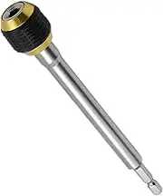 Quick Release Drill Bit Holder | Metal Hexagonal Self-Locking Bit Holder | Multipurpose Attachment for Mechanics Beginners Enthusiasts Professionals