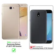 Protective Case Samsung Galaxy J7 2017 US Version Case - Glossy Surface and Stand Function GRAPHITE BLACK