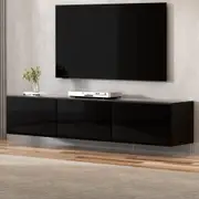 Artiss Entertainment Unit TV Cabinet Floating 200cm Black