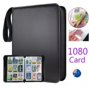 1080 Card Bag Binder Zip Trading Cards Pokemon Card Collector Spots Case 9Pocket