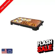 Copper Titanium Ceramic Griddle - Large 12" x 22" Surface, Easy Cleanup, 15 Eggs