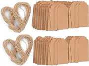 Respicefinem 200pcs Kraft Paper Tags for Wedding Packing Clothing Hanging and More These 4x9cm Kraft Paper Tags are Versatile and Ideal for Various Decorative and Labeling