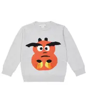 [Stella McCartney Kids] Stella McCartney Kids Fringed cotton sweater Y 6 white