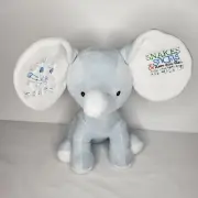 Cubbies Baby Blue Elephant Dumble 13" Plush- New Stitched Ears- Its A Boy