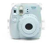 Crystal Camera Case With Adjustable Rainbow Shoulder Strap for Fujifilm Instax Mini 8 8+ 9 Instant Camera