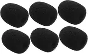 JEWEDECO 6pcs Small Microphone Windshield Lavalier Lav Mic Sponge Mic Foam Covers Mini Wireless Lav Windscreen Headset Windscreen Wireless Lav Mic Windscreen Mic Foam Mic Foam Covers