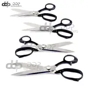 4 Tailor Scissors Black Dressmaking Fabric cutting Taylor Shear 6" 8" 9'' & 10"