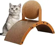 Cats Scratching Post,Cat Scratch Post | Vertical Scratcher with Corrugated Base Interactive Kitten Toy for Play Rest Senior Apartment Living Room Window Outdoor Home Patio