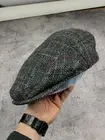 New Harris Tweed Rjr John Rocha Wool Flat Hat Cap