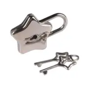 Metal Star Shaped Padlock Mini Lock Star Shape for Key Lock with fo