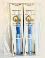 Platinum Nano Toothbrush manmou Blue ×2 Set Made in Japan Feather-like brush hea