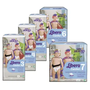 麗貝樂 comfort限量設計款_小小英雄 嬰兒尿布(3 4 5 6 7號) 2023年度全新限量款_箱購