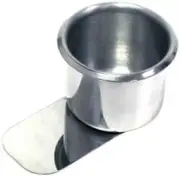 Brybelly Slide-Under Stainless Steel Game Table Cup Holder - Size Small (2 5/8")