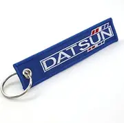 Jet Tag Key Chain Datsun - 1 inch x 5 inches Blue