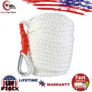 3/4" x 150' Anchor Rope, Polypropylene Docking Dockline Boat Lines with Thimble