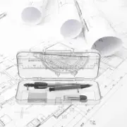 Compasses Set Math Kit Drafting Tools Drawing Compass Protractors