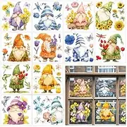 BEUNITONE 12 Sheets Rub on Transfers for Crafts and Furniture,Cute Dwarf Rub on Transfer Stickers Decals for Wood,Glass,Porcelain,Cold IOD Transfers Stickers,DIY Craft Home Decor 5.5 x 5.5 Inch