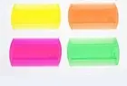 3 x NIT LICE FLEA COMB PLASTIC PETS KIDS HAIR FLUORO double sided