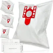 [Spares2go] Large Bags for Miele FJM S510 S511 S512 S571 S5211 Vacuum Cleaners (Pack of 12 + Air Filters)