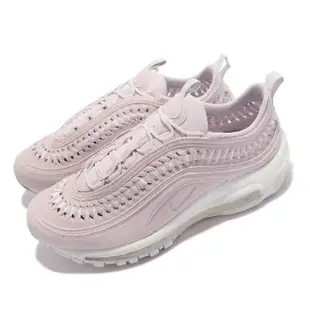 【NIKE 耐吉】休閒鞋 Air Max 97 LX 運動 女鞋 氣墊 避震 編織造型 球鞋穿搭 粉紫 白(DC4144-500)