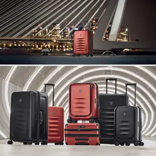 VICTORINOX 瑞士維氏Spectra 3.0 27吋可擴展式中型旅行箱-黑/紅色