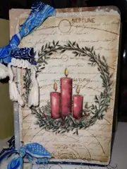 Winter Witch Junk Journal Scrapbook USA Seller