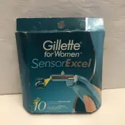 2 Gillette sensor excel for Women Razor Blades 10 Refill Cartridges