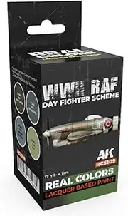 AK Real Colors Set RCS109 WWII RAF Day Fighter Scheme (4x17ml)