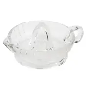 Cuisena Manual Glass Citrus Juicer Fruit Lemon/Lime Orange Juice Extractor Clear
