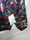 LULAROE ELEGANT STEVIE BOMBER JACKET Rainbow Sequins Pink Mermaid 2XL 22/24 20❤️