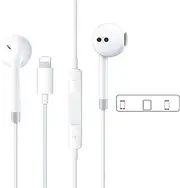 in-Ear Earphones Suitable for iPhone14/13/12/11/7/8 Plus XS Fast Charging Interface, Wired Ear Buds for iPhone with Built-in Remote to Control Music, Phone Calls, and Volume