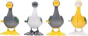 Abaodam 4Pcs Animal Wind Up Interactive Simulation Clockwork Jumping Swan for Fun Walking to Enhance Hand Eye Coordination and Encourage Active Play Random Color