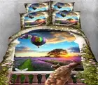 Hot Air Balloon 3D Printing Duvet Quilt Doona Covers Pillow Case Bedding Sets