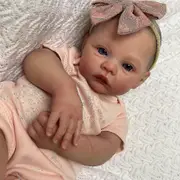 Lifelike Reborn Dolls Baby Girl Vinyl Body Realistic Newborn Doll Kids Xmas Gift