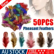 50pcs 5-8cm Natural Colour Pheasant Feathers DIY Wedding Craft Party Decorations