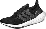 [adidas] Women's Ultraboost 21 W Running Shoe, Core Black/Core Black/Grey Four