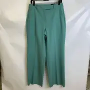 WHITE HOUSE BLACK MARKET Luna Wide Leg Trousers Women's Size 8 R Agave