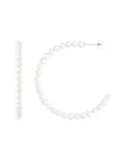 Splendid Pearls Silver 4-5mm Pearl Earrings
