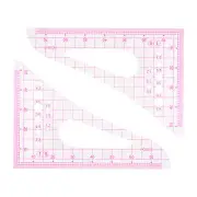 2pcs Styling Sewing Curve Ruler, 16x11cm Clear Sewing Pattern Making Rulers