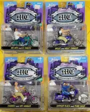 Jada Toys Homie Rollerz Set of 4 Big Vato Wolfe Chango & Officer Placa NEW 1/24