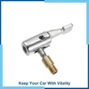 1 Pcs Car Air Chuck Tire Inflator Hose Adapter Locking Tire Air Chuck Silver