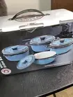 Chef's Counter Mini Casserole/Ramekin Dishes w/lids Set of 4. NEW