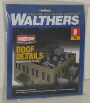 Walther’s Cornerstone Series N scale plastic kit of ROOF DETAILS, new in pack