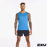 在飛比找momo購物網優惠-【2XU】男 Aero 運動坦克背心(藍色)