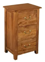 CT Tasmania Solid Timber 3 Drawer Bedside Table