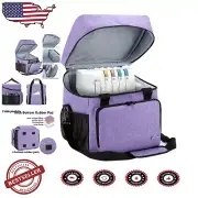 Durable Overlock Serger Carrying Case with Padded Protection & Storage Pockets