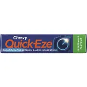 Quick-Eze Antacids Peppermint Chewy 8 pack