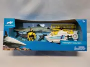 Animal Planet Helicopter Excursion Playset Helicopter Figure 4 Sharks + More