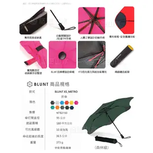 【BLUNT 紐西蘭 XS_METRO UV自動折傘《森林綠》】BLT-X01/摺疊傘/自動傘/雨傘/悠遊山水